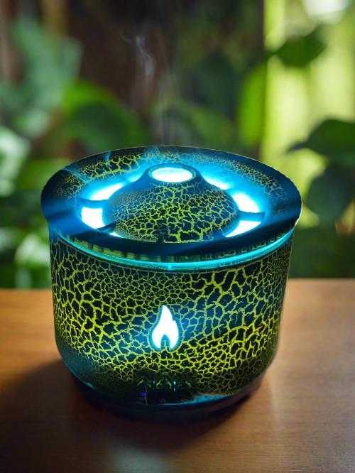 humidificateur d 'air diffuseur d'huile essentielle volcan bleu